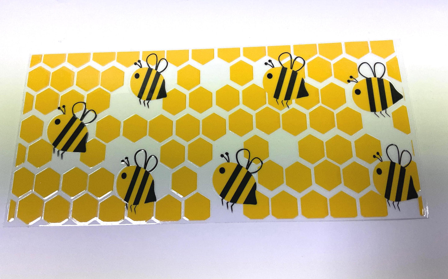 Honeycomb UV DTF transfer sticker, 16oz glass can wrap