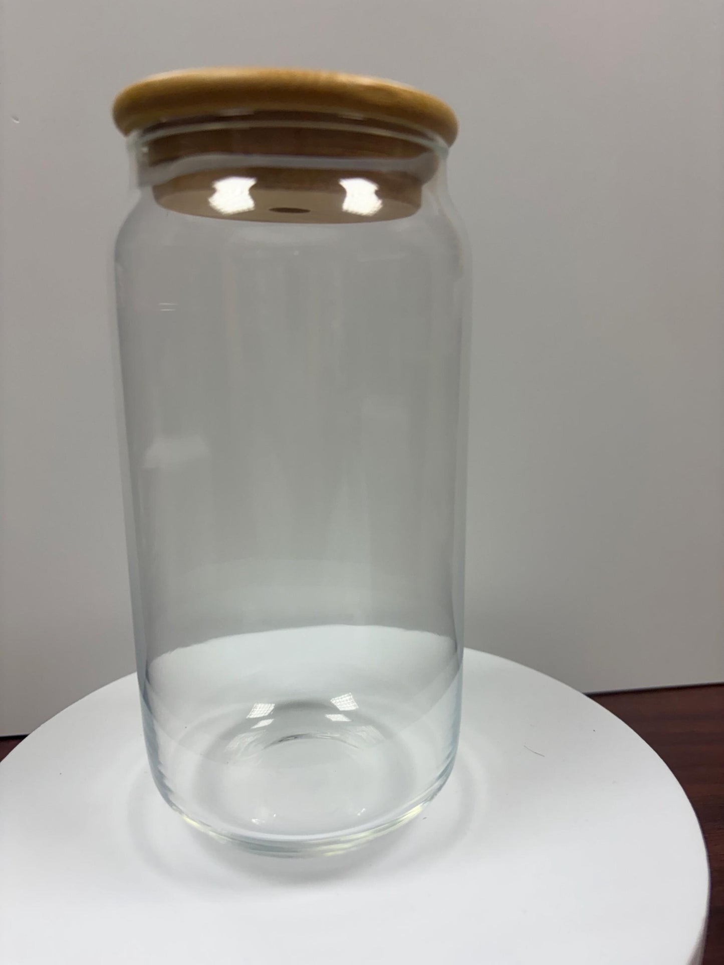 16oz Glass with bamboo lid