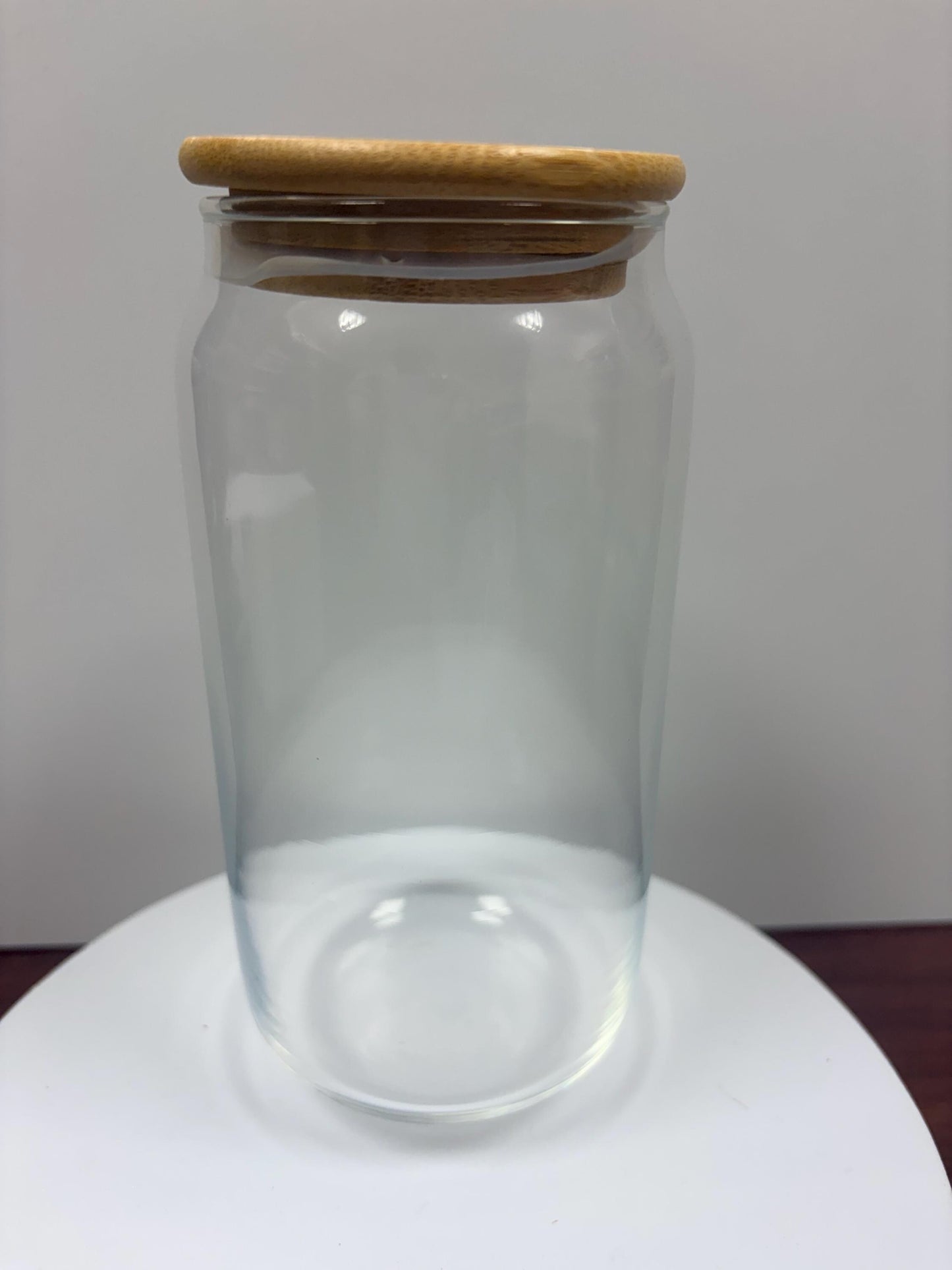 16oz Glass with bamboo lid