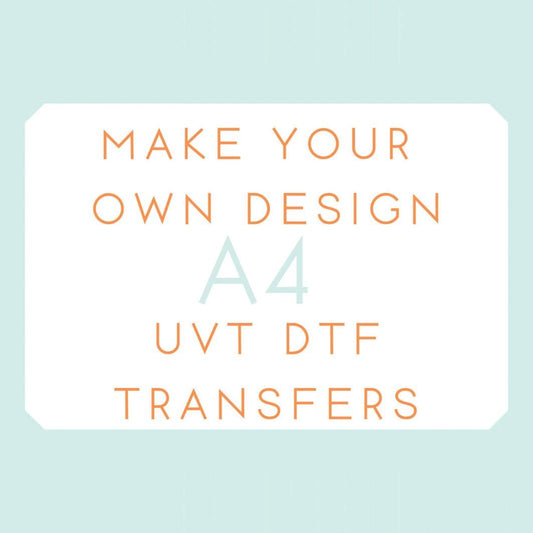 Make Your Own Design A4 UVDTF Sticker, custom UVDTF, double sided __etsy:8326480313